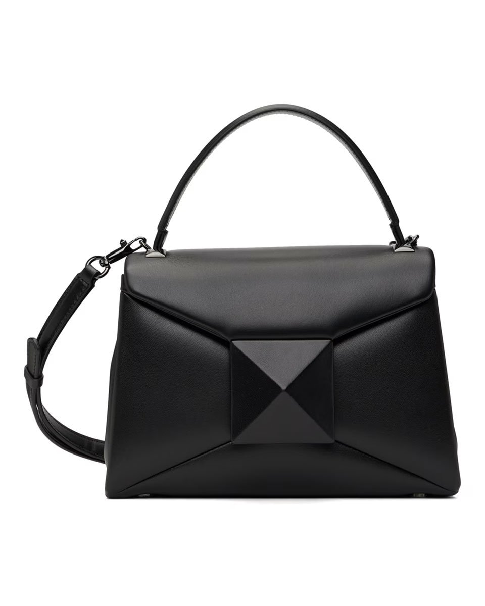 VALENTINO GARAVANI - Black Small One Stud Bag